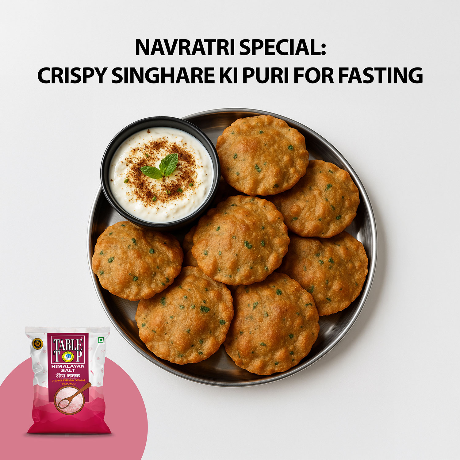 Crispy Singhara ki Puri