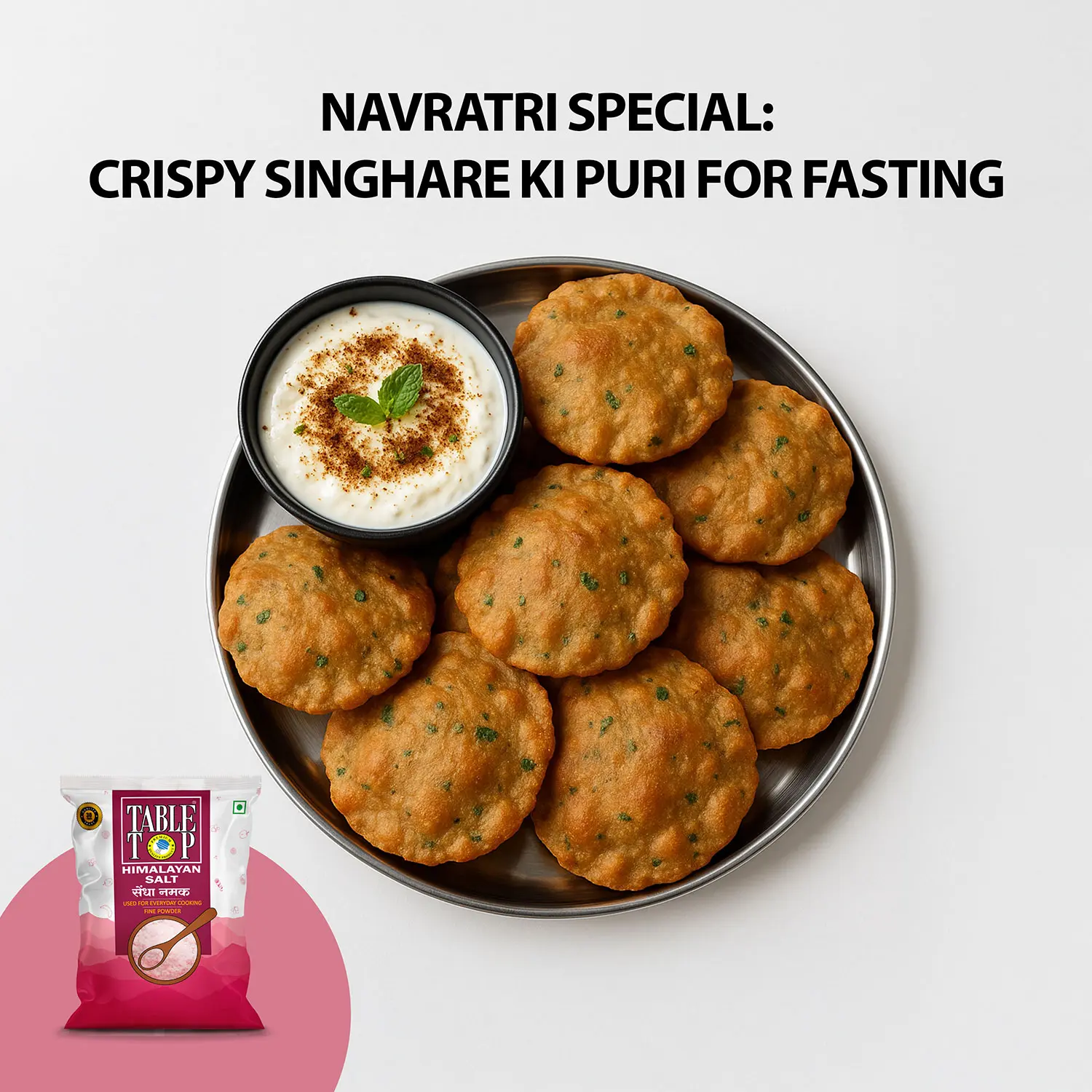 Crispy Singhara ki Puri