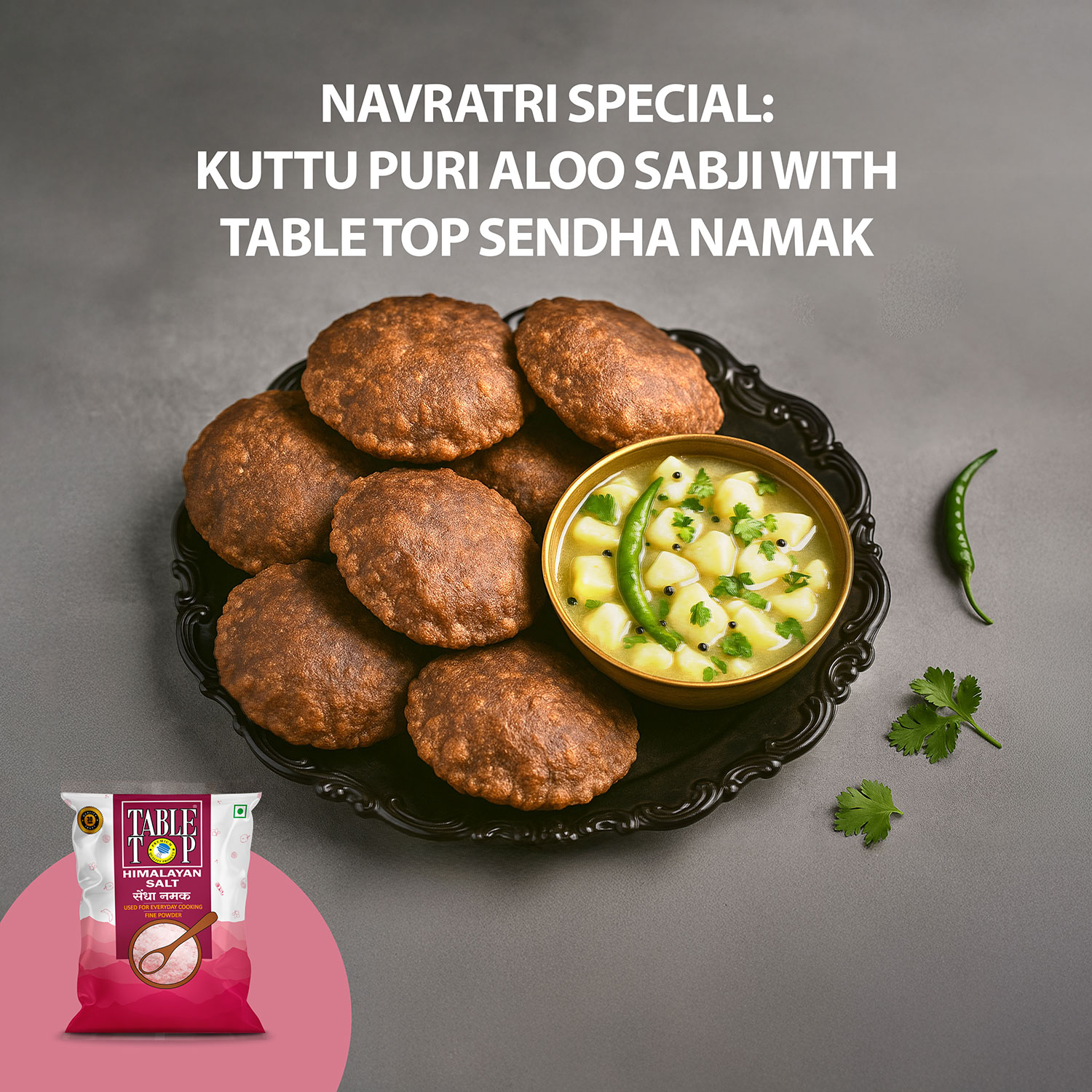 Kuttu Puri Aloo Sabji