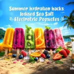 Summer hydration hacks: Iodised Sea Salt Electrolyte Popsicles