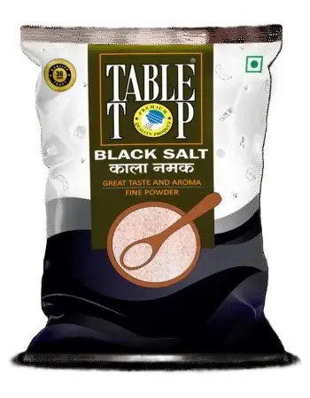 Natural black salt