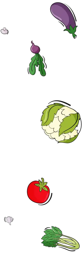 Vegetable illustration element