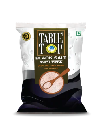 Natural black salt
